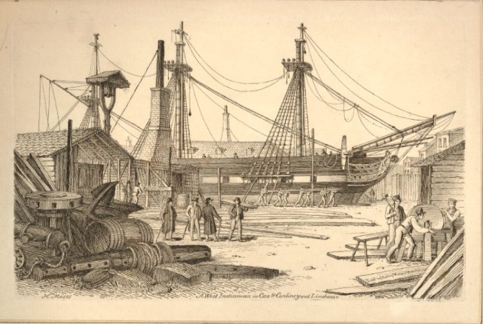 Illustration chantier naval 1825